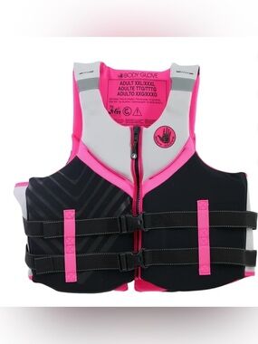 Body Glove Adult Life Vest XXL - XXXL Pink Black Gray NWOT